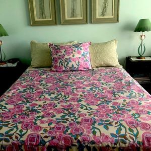 Silk Ann Gish Duvet & Pillow Cover Zippered 73x94”